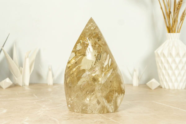 Natural Genuine Golden Honey Citrine Flame Aa Grade collective