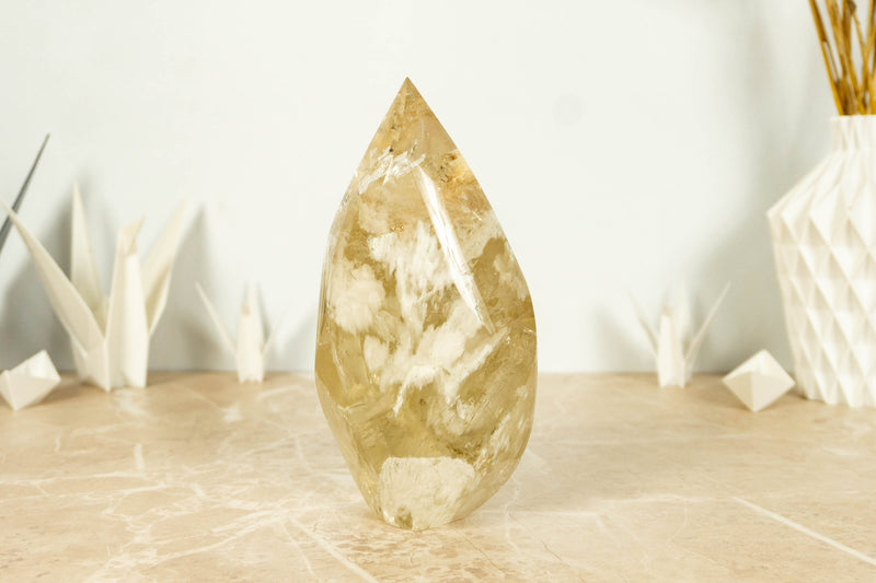 Natural Genuine Golden Honey Citrine Flame Aa Grade collective