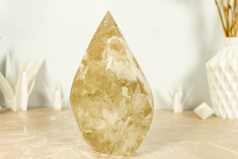 Natural Genuine Golden Honey Citrine Flame Aa Grade collective