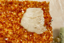 Orange Citrine Geode Cluster with Calcite collective