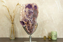 Rare Pink Amethyst Geode on Rotating Stand, Large Brazilian Rose Amethyst collective