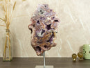 Pink and Purple Amethyst Geode Slab, Brazilian Rose Amethyst collective