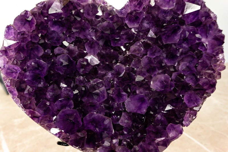 X Large Purple Amethyst Heart, Aaa Quality Grade collective