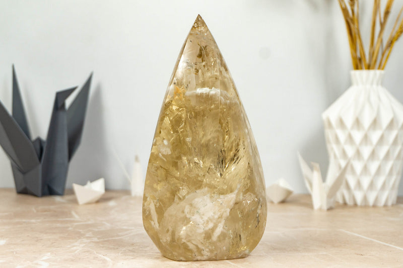 Genuine Citrine Flame Gernerator, Natural Golden Orange Citrine collective