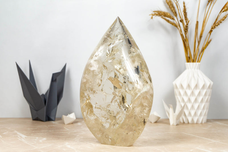 Genuine Citrine Flame Gernerator, Natural Golden Orange Citrine collective