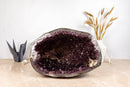 Amethyst Geode Cave with Polished Agate Border collective