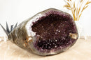 Amethyst Geode Cave with Polished Agate Border collective