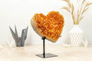 Citrine Crystal Heart, Aaa Deep Orange Quality collective