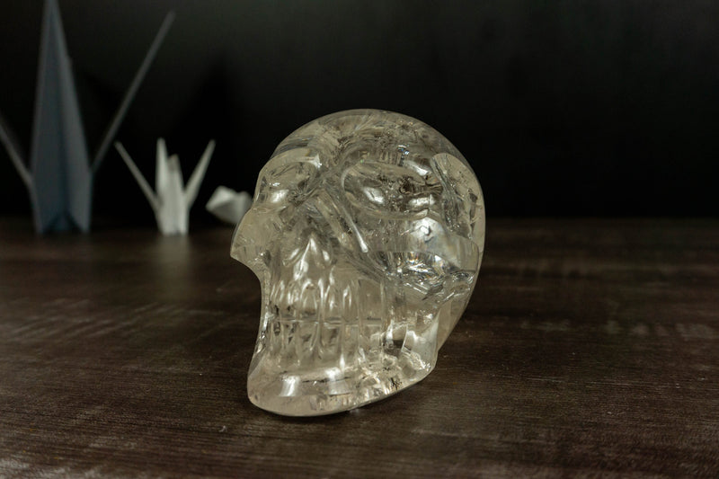 Genuine Diamantina Crystal Skull, Natural Hand Carved Human Skull collective