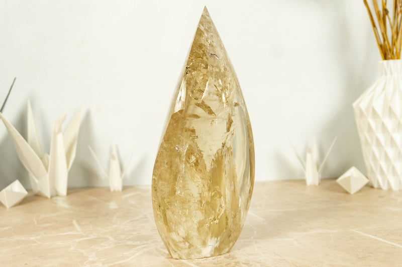 Natural Genuine Golden Honey Citrine Flame Aa Grade collective