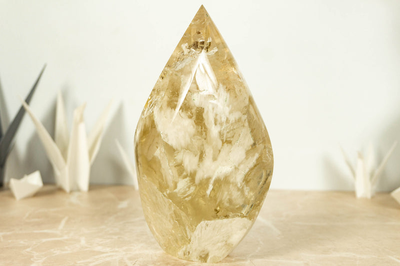 Natural Genuine Golden Honey Citrine Flame Aa Grade collective