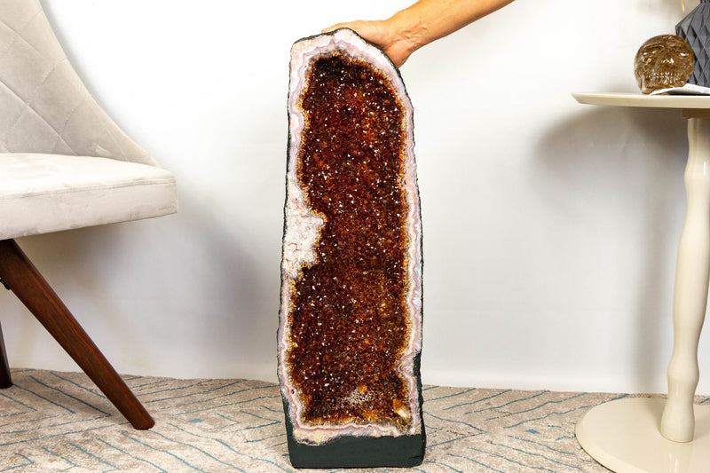 Citrine Cathedral Geode, Deep Orange Citrine i_did