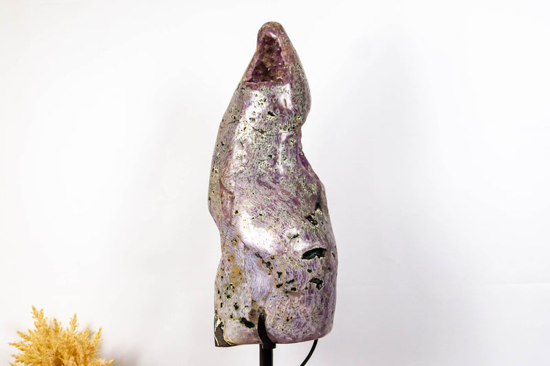 Amethyst Geode Floor Lamp, Polished Geode Lamp, 36 In Tall collective