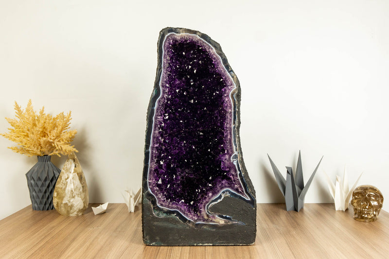 Agate Amethyst Cathedral Geode, Museum Grade collective