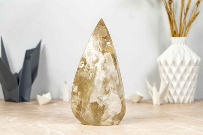 Genuine Citrine Flame Gernerator, Natural Golden Orange Citrine collective