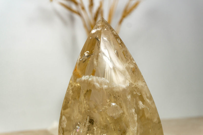 Genuine Citrine Flame Gernerator, Natural Golden Orange Citrine collective