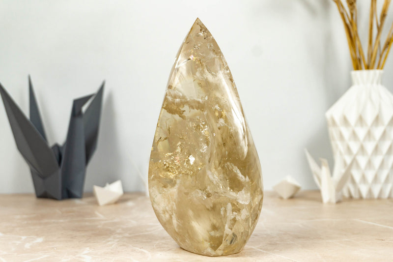 Genuine Citrine Flame Gernerator, Natural Golden Orange Citrine collective