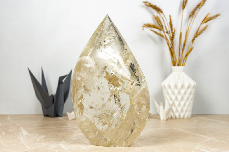 Genuine Citrine Flame Gernerator, Natural Golden Orange Citrine collective