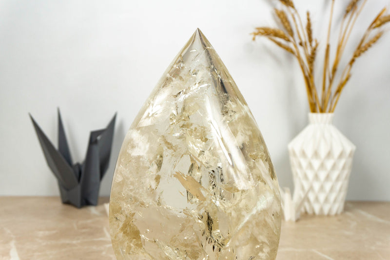 Genuine Citrine Flame Gernerator, Natural Golden Orange Citrine collective