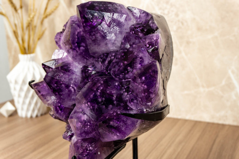 Amethyst Cluster with Cristobalite Inclusions. Museum Quality collective
