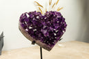 X Large Purple Amethyst Heart, Aaa Quality Grade collective