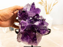 Amethyst Cluster with Cristobalite Inclusions. Museum Quality collective
