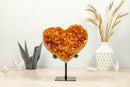 Citrine Crystal Heart, Aaa Deep Orange Quality collective