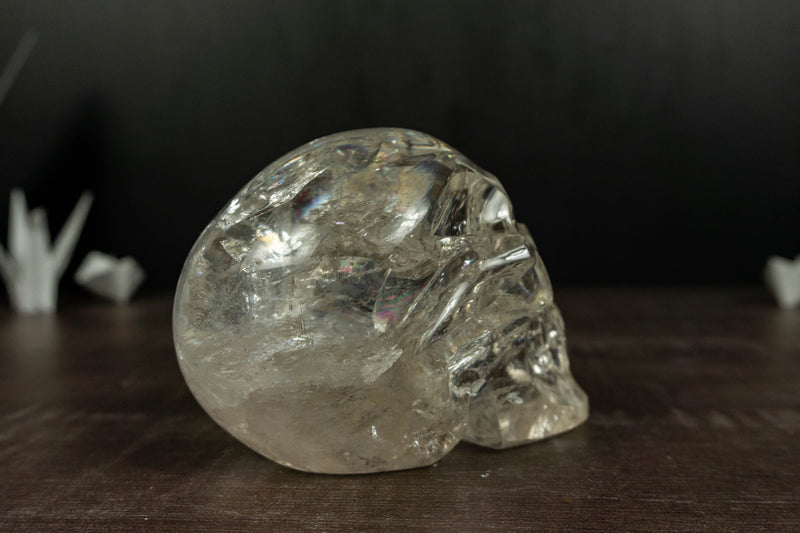 Genuine Diamantina Crystal Skull, Natural Hand Carved Human Skull collective