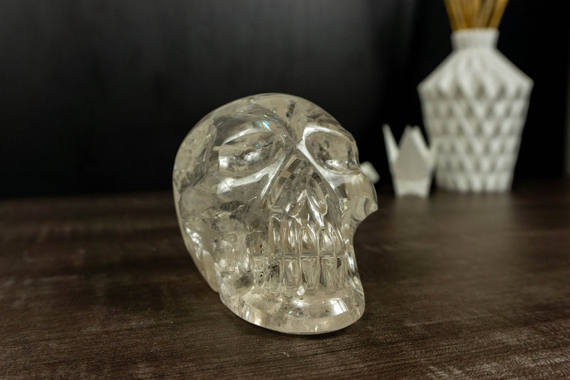 Genuine Diamantina Crystal Skull, Natural Hand Carved Human Skull collective