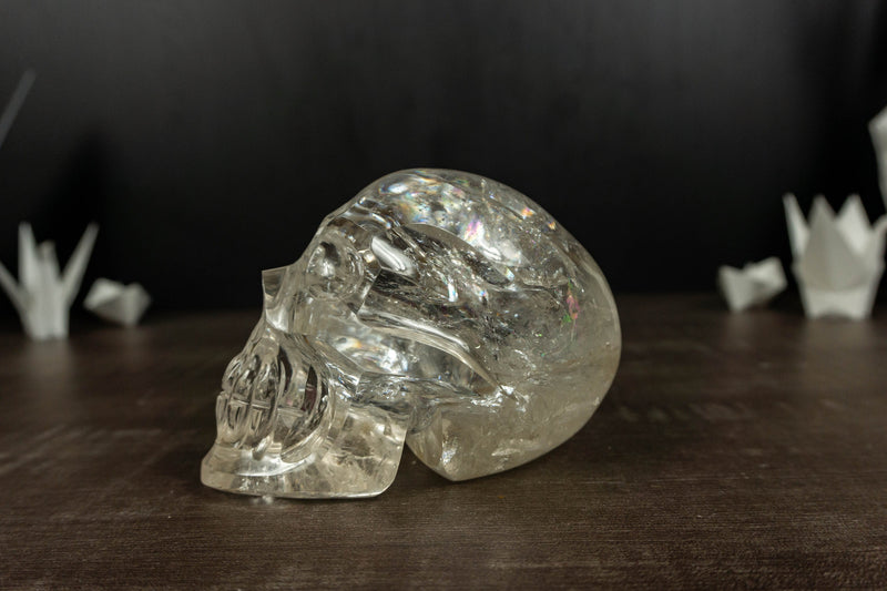 Genuine Diamantina Crystal Skull, Natural Hand Carved Human Skull collective