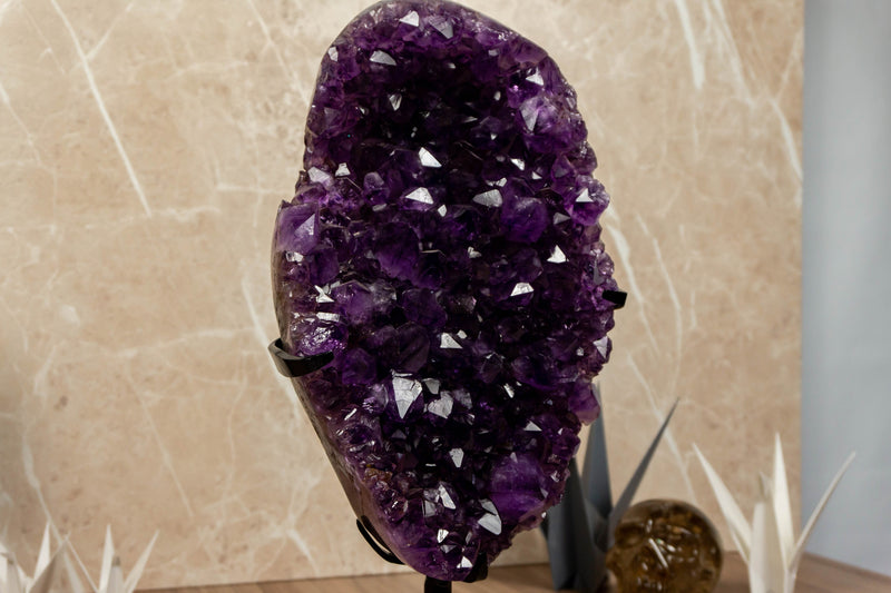 Amethyst Geode Cluster, Aaa Dark Purple Grape Jelly Amethyst collective
