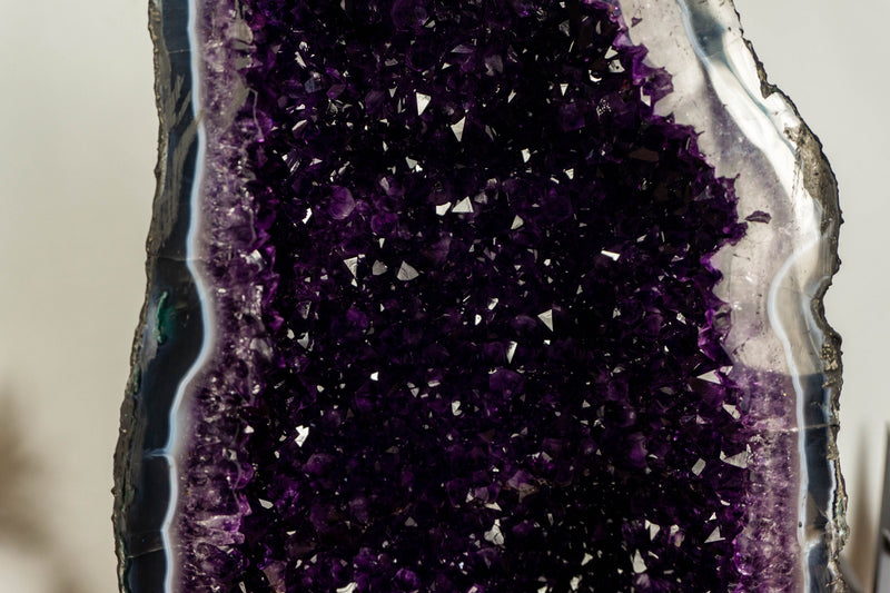 Agate Amethyst Cathedral Geode, Museum Grade collective