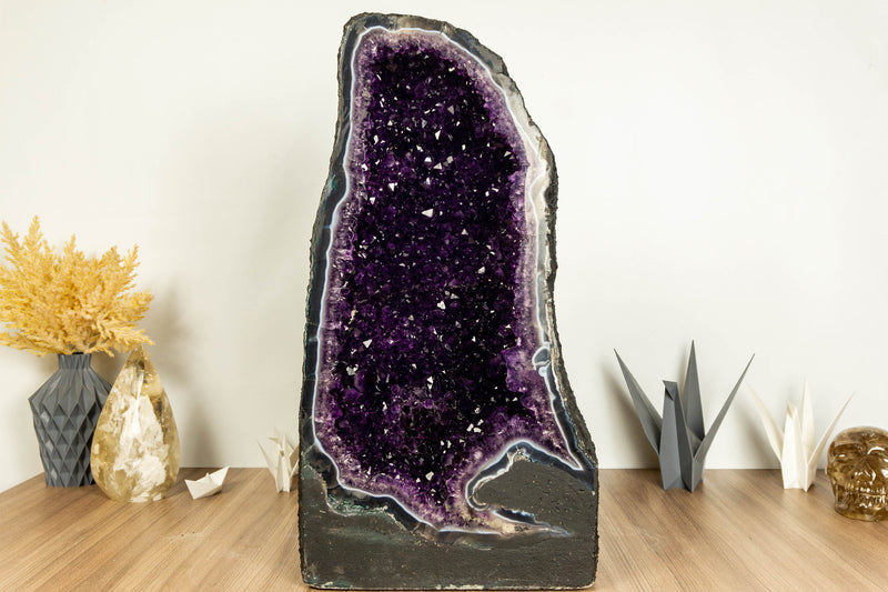 Agate Amethyst Cathedral Geode, Museum Grade collective