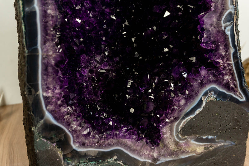 Agate Amethyst Cathedral Geode, Museum Grade collective