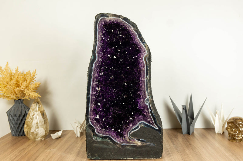 Agate Amethyst Cathedral Geode, Museum Grade collective