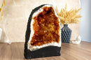 Citrine Geode with Deep Orange Citrine Druzy, collective