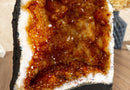 Citrine Geode with Deep Orange Citrine Druzy, collective