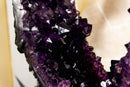 AAA Dark Purple Amethyst Geode on 360 Stand, Double Sided Amethyst Slice collective