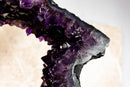 AAA Dark Purple Amethyst Geode on 360 Stand, Double Sided Amethyst Slice collective