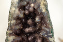 Pair of World Class Amethyst Geodes, with Stalactites covered in Galaxy Druzy collective