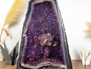 Rare Agate Amethyst Geode Cathedral with Calcite Stalactite and Galaxy Amethyst collective