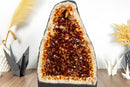 Citrine Cathedral with Deep Orange Citrine Points collective