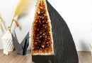 Large Orange Citrine Cathedral with Calcite collective