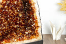 Large Orange Citrine Cathedral with Calcite collective