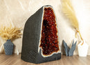 Deep Orange Cognac Citrine Cathedral Geode, Aaa Quality collective
