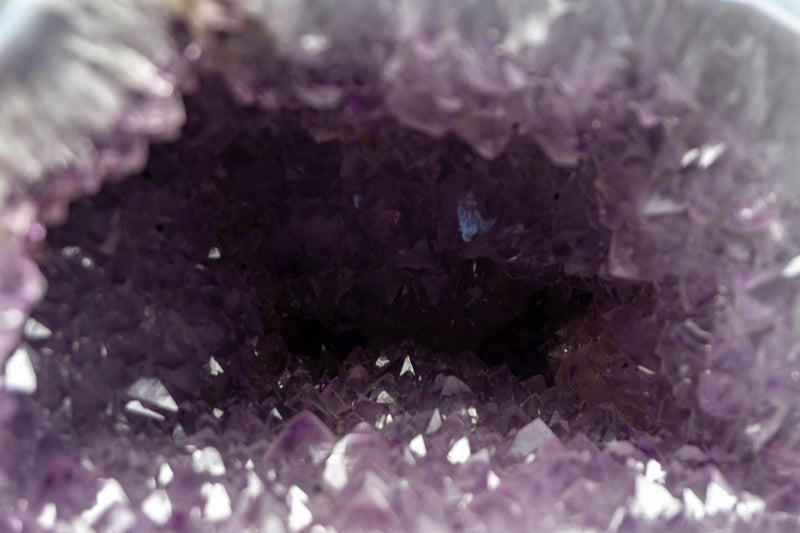 Banded Agate Amethyst Geode Cave with Lavender Amethyst collective