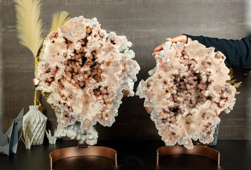X-Large Aaa Pink Amethyst Geode with Sparkly Rose Amethyst Druzy Natural collective