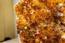 Large Citrine Crystal Flower Rosette on Stand collective