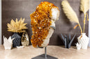 Large Citrine Crystal Flower Rosette on Stand collective