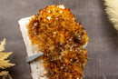 Large Citrine Crystal Flower Rosette on Stand collective
